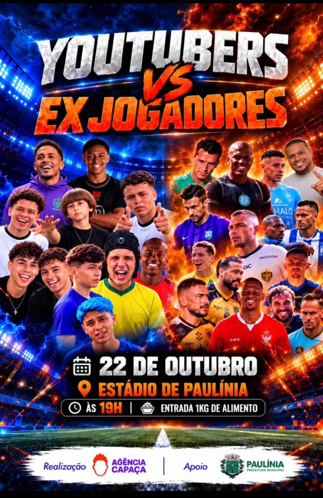 Paulínia recebe acontecimento beneficente com ex-jogadores e YouTubers no Estádio Municipal paulinia-recebe-evento-beneficente-com-ex-jogadores-e-youtubers-no-estadio-municipal