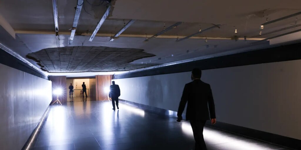 parte-do-teto-de-tunel-da-camara-desabou-nesta-quarta-feira